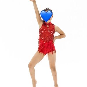 Sparkling Red Sequin Kids Costume Stuart Weisman